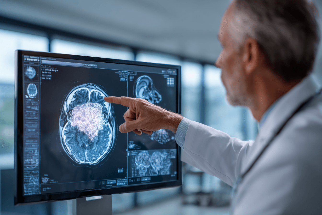 Early functional changes in brain before glioma recurrence subtle imbalance