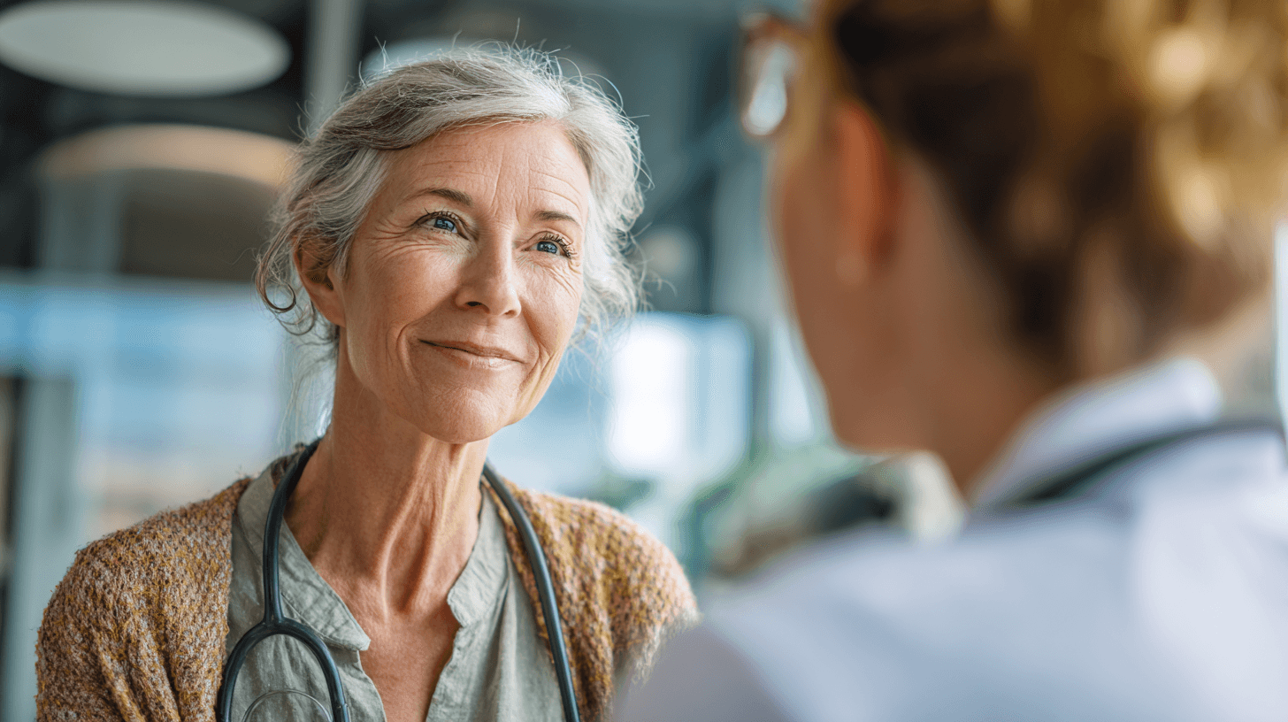 Small Intestine Cancer: Symptoms, Treatment, Surgery, And Ayurvedic Healing Support 18 Small intestine cancer survivor attending follow-up consultation with healthcare team to review scans, recovery progress, nutrition, and long-term wellness planning.