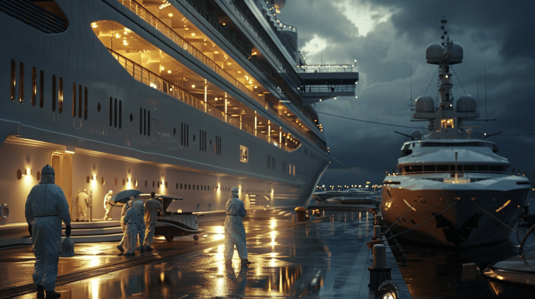 Public health response at cruise ship dock during hantavirus cruise ship outbreak