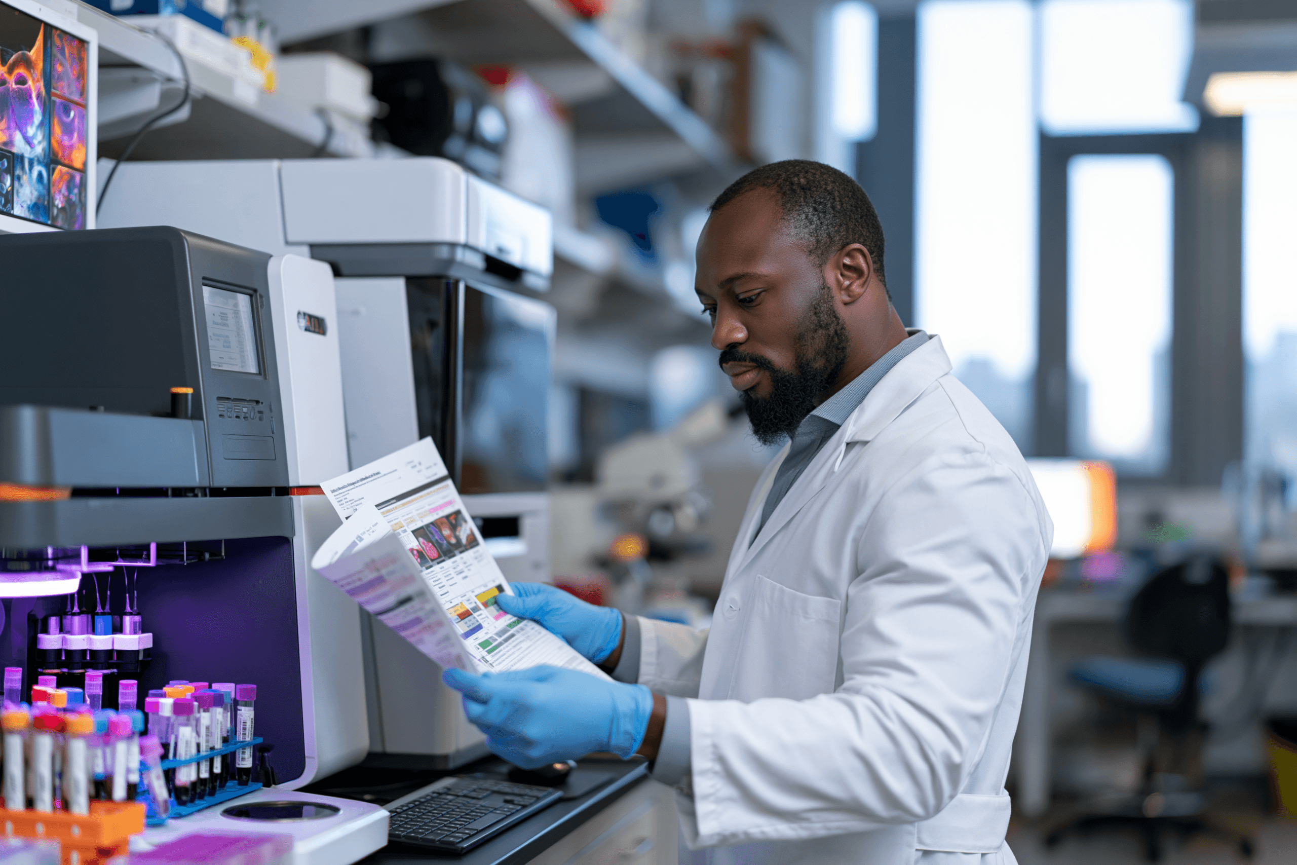 Home 5 Research scientist studying natural killer cells involved in chronic viral infections