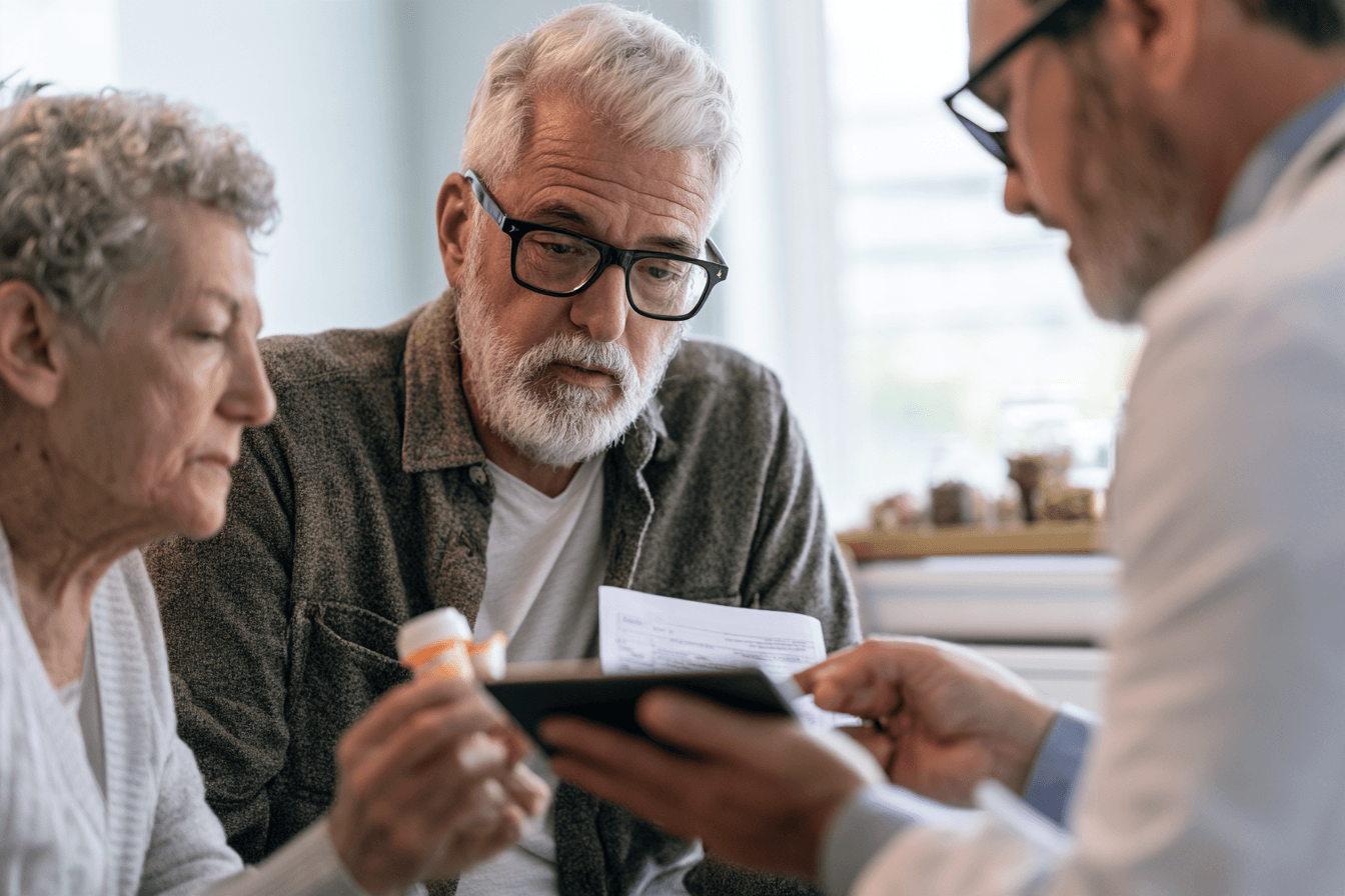 Als patient reviewing riluzole liver reports and ayurvedic support with doctor
