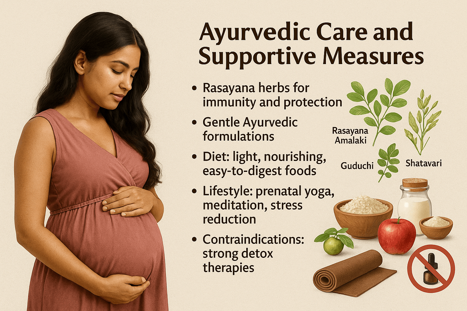 Ayurvedic care and supportive measures