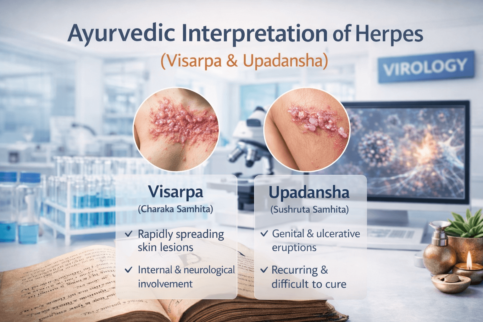 Ayurvedic interpretation of herpes