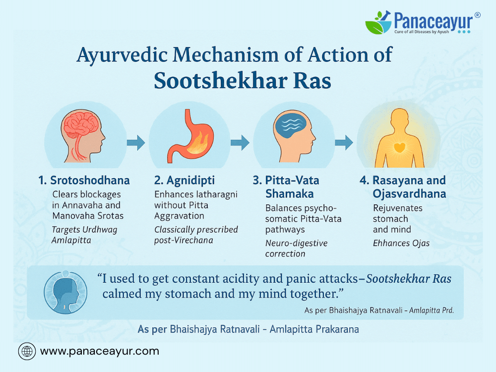 Sootshekhar Ras For Acid Reflux: Ayurvedic Gerd &Amp; Migraine Nausea Treatment 3 Ayurvedic mechanism of action sootshekhar ras