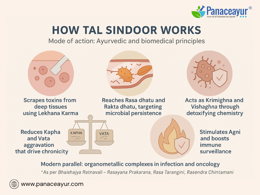 Tal Sindoor-Targets Herpes, Tb, And Chronic Infections Naturally 3 Ayurvedic mode of action biomedical correlation tal sindoor