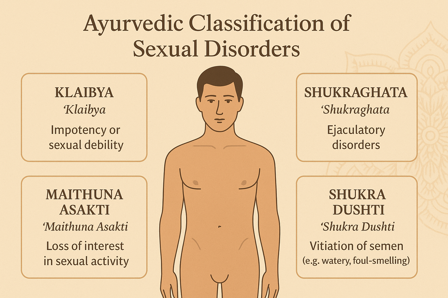 Ayurvedic classification of sexual disorders