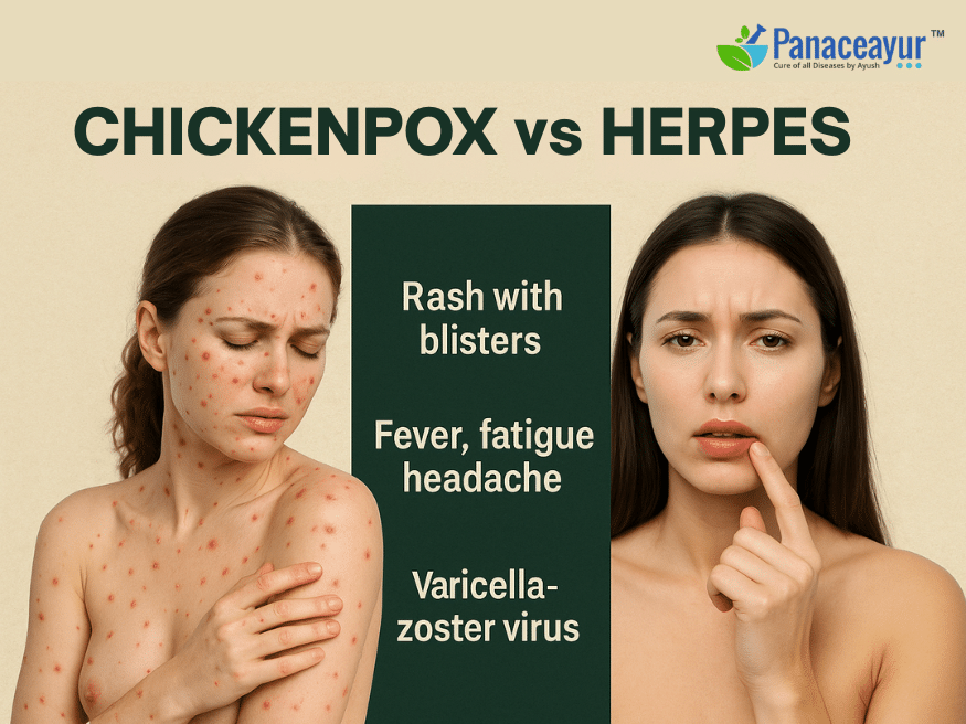 Chickenpox Vs Herpes: Difference, Symptoms, Diagnosis, And Ayurvedic Cure 1 Chickenpox vs herpes by panaceayur