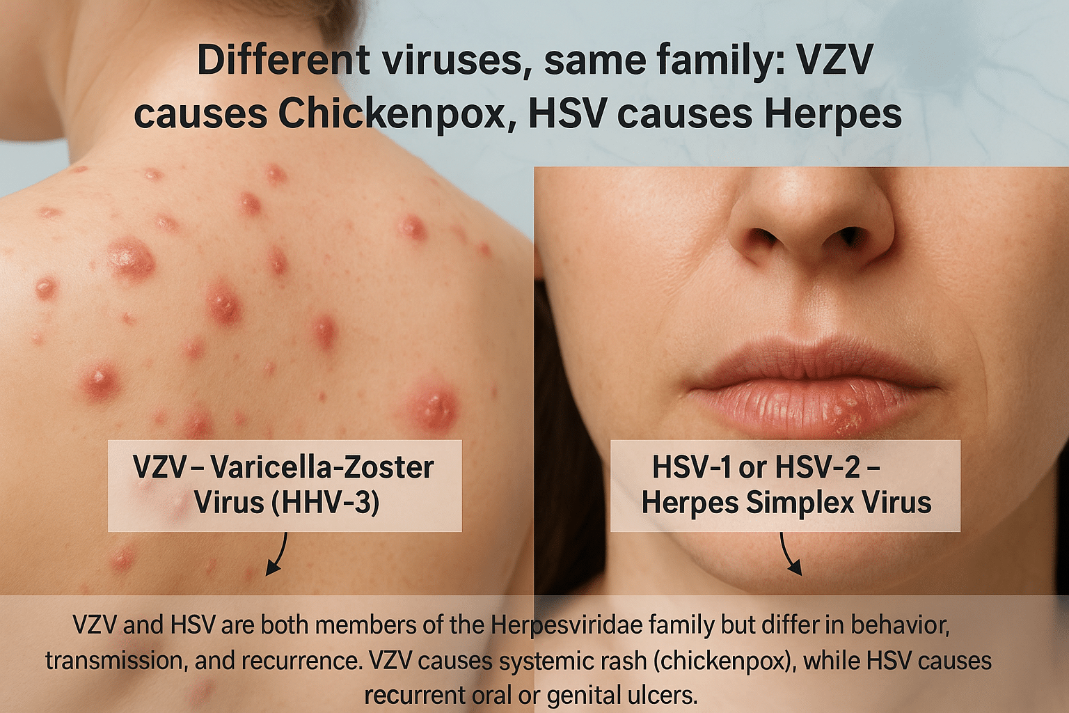 Chickenpox Vs Herpes: Difference, Symptoms, Diagnosis, And Ayurvedic Cure 1 Cause and viral classification