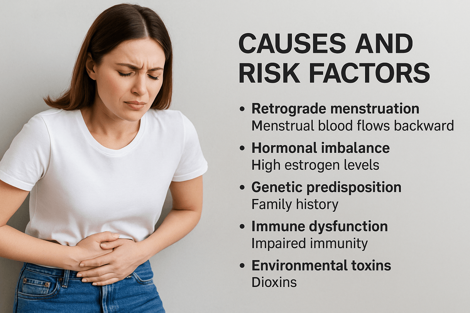 Endometriosis-Causes, Symptoms, Diagnosis, And Ayurvedic Cure 1 Causes and risk factors