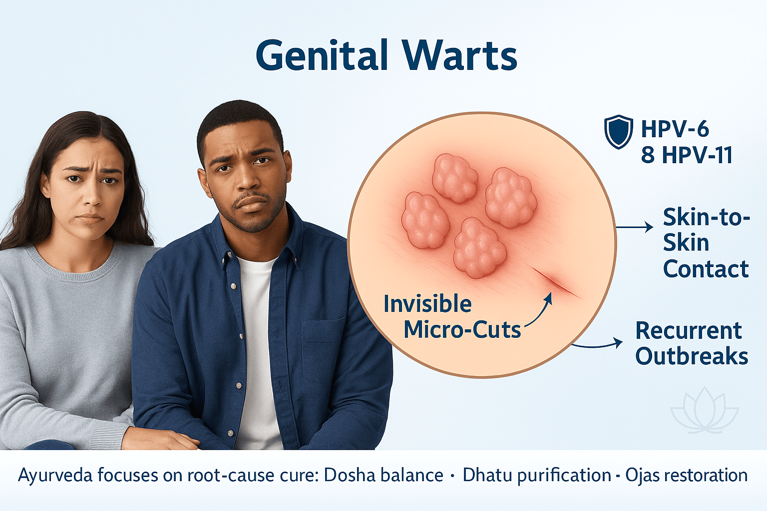 Genital Warts Explained- Causes, Symptoms, And Ayurvedic Cure 2 Causes of genital warts