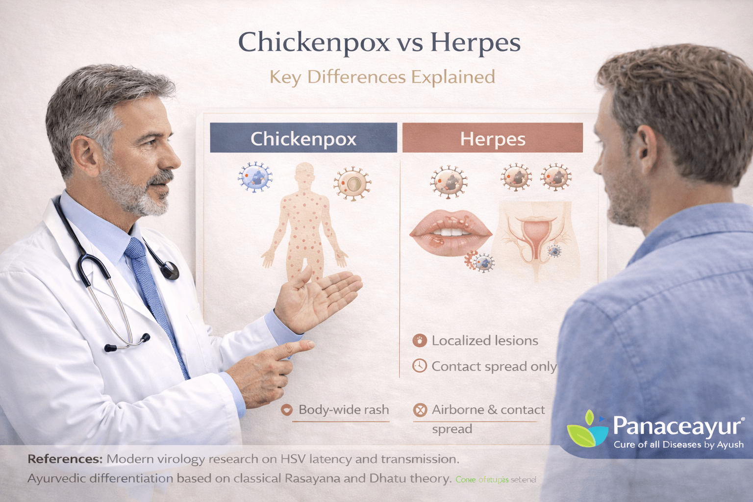 Ayurvedic Cure For Herpes- Root Cause Viral Elimination Explained 13 Chickenpox vs herpes key differences explained from a medical and ayurvedic perspective