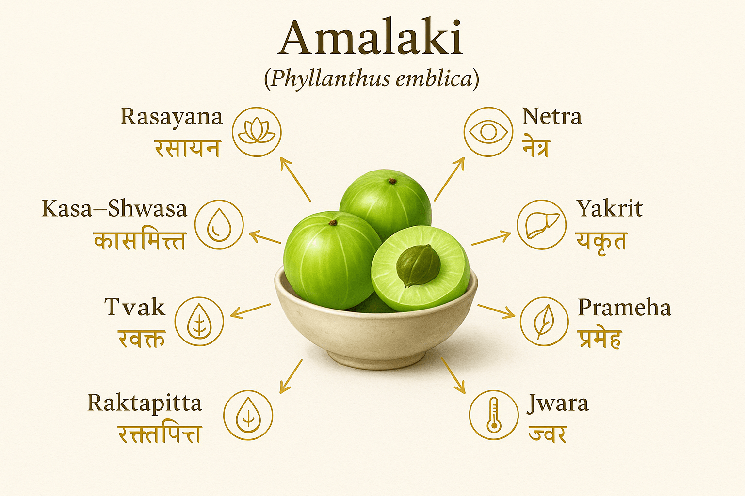 Amalaki (Emblica Officinalis): A Rasayana For Modern Preventive Medicine 4 Classical ayurvedic indications of amalaki