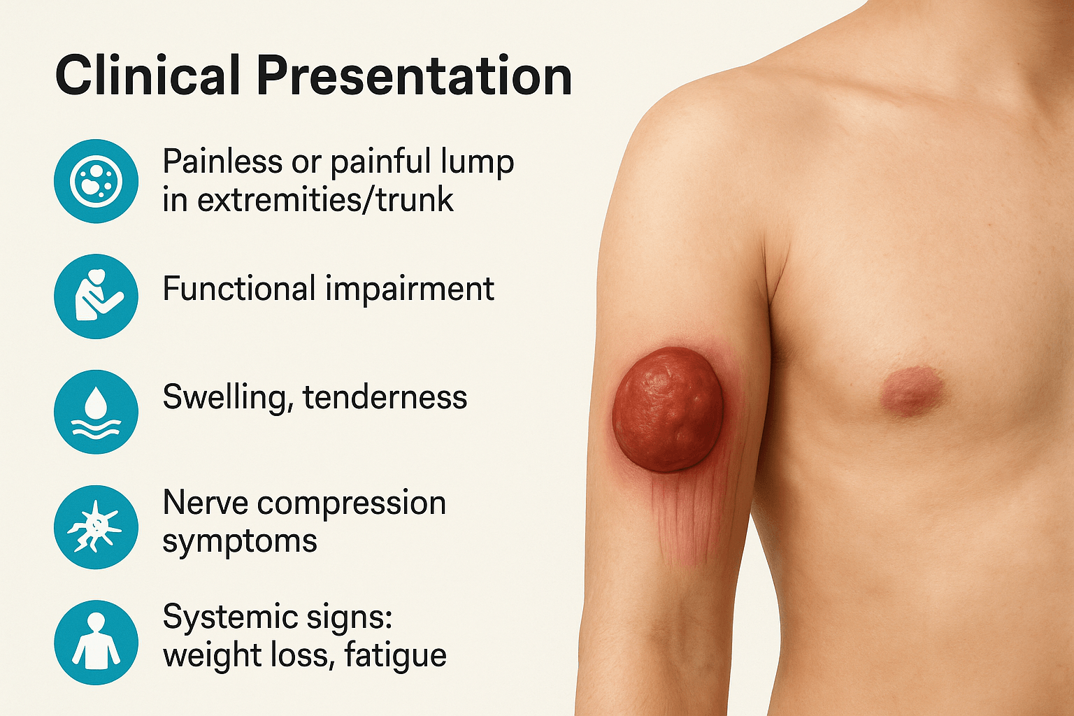Soft-Tissue Sarcoma: Symptoms, Diagnosis, Treatment, And Ayurvedic Cure 4 Clinical presentation