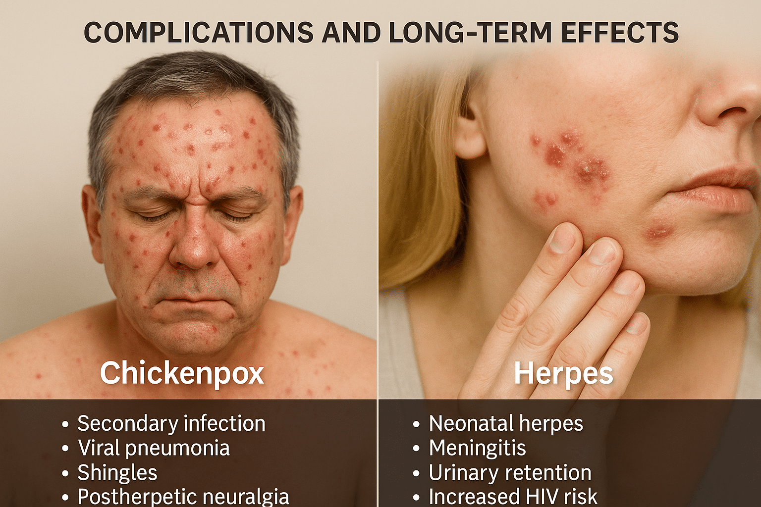 Chickenpox Vs Herpes: Difference, Symptoms, Diagnosis, And Ayurvedic Cure 5 Complications and long term effects