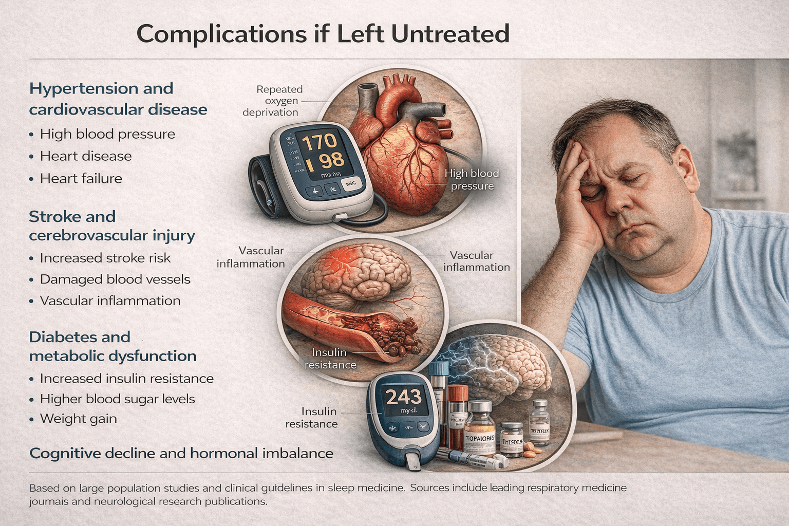 What Is Sleep Apnea? Symptoms, Risks, Diagnosis &Amp; Ayurvedic Cure 5 Complications if left untreated