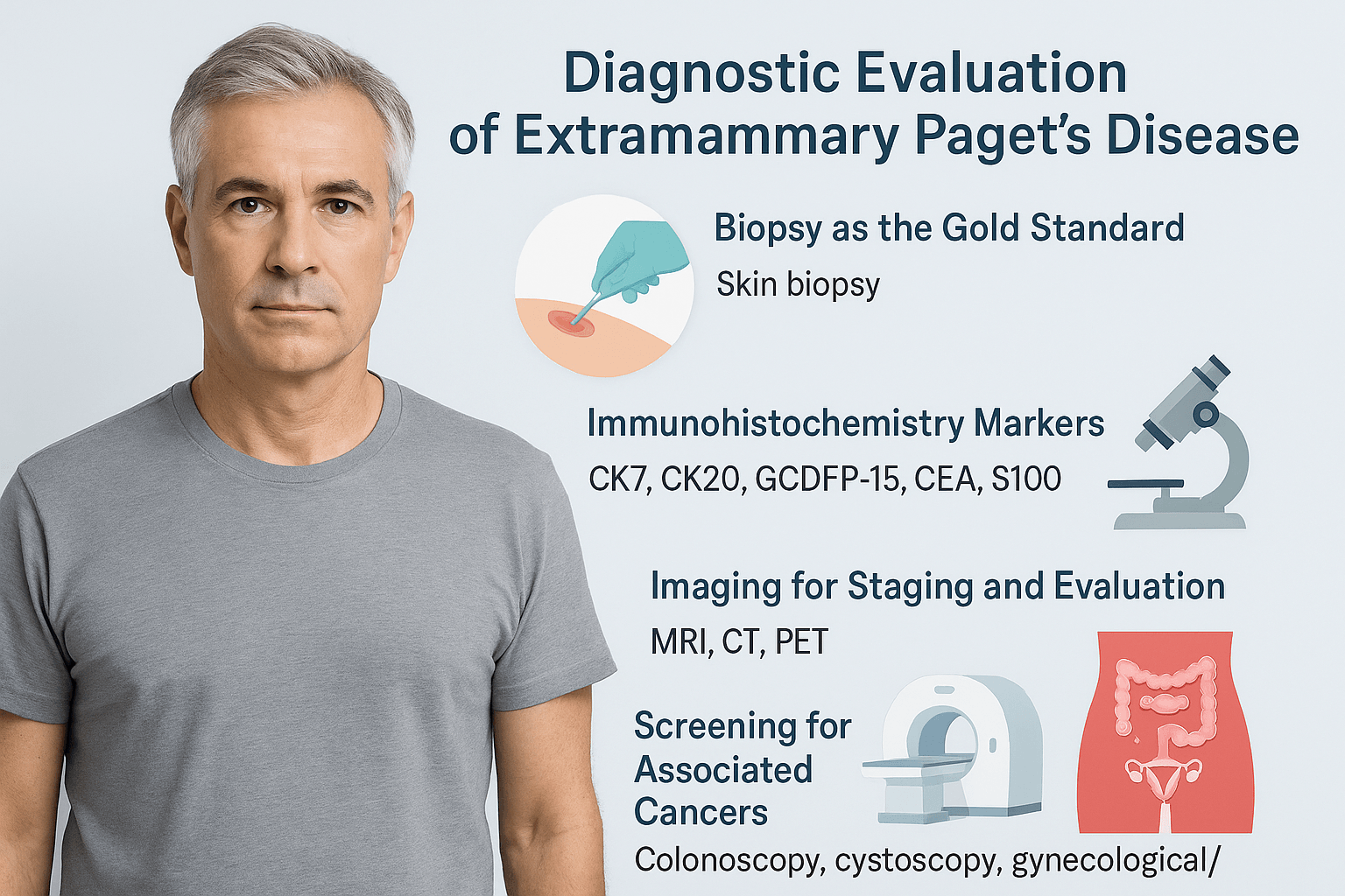 Diagnostic evaluation of extramammary pagets disease