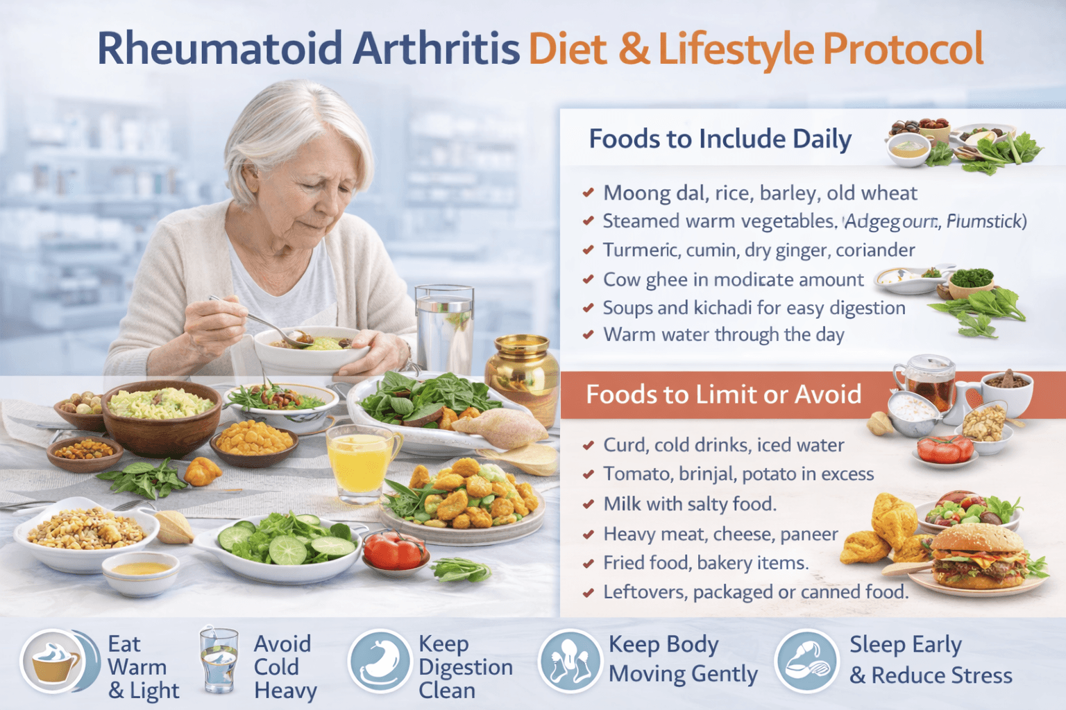 Rheumatoid Arthritis (Amavata) Ayurvedic Cure- Case Studies &Amp; Research 5 Diet and lifestyle protocol