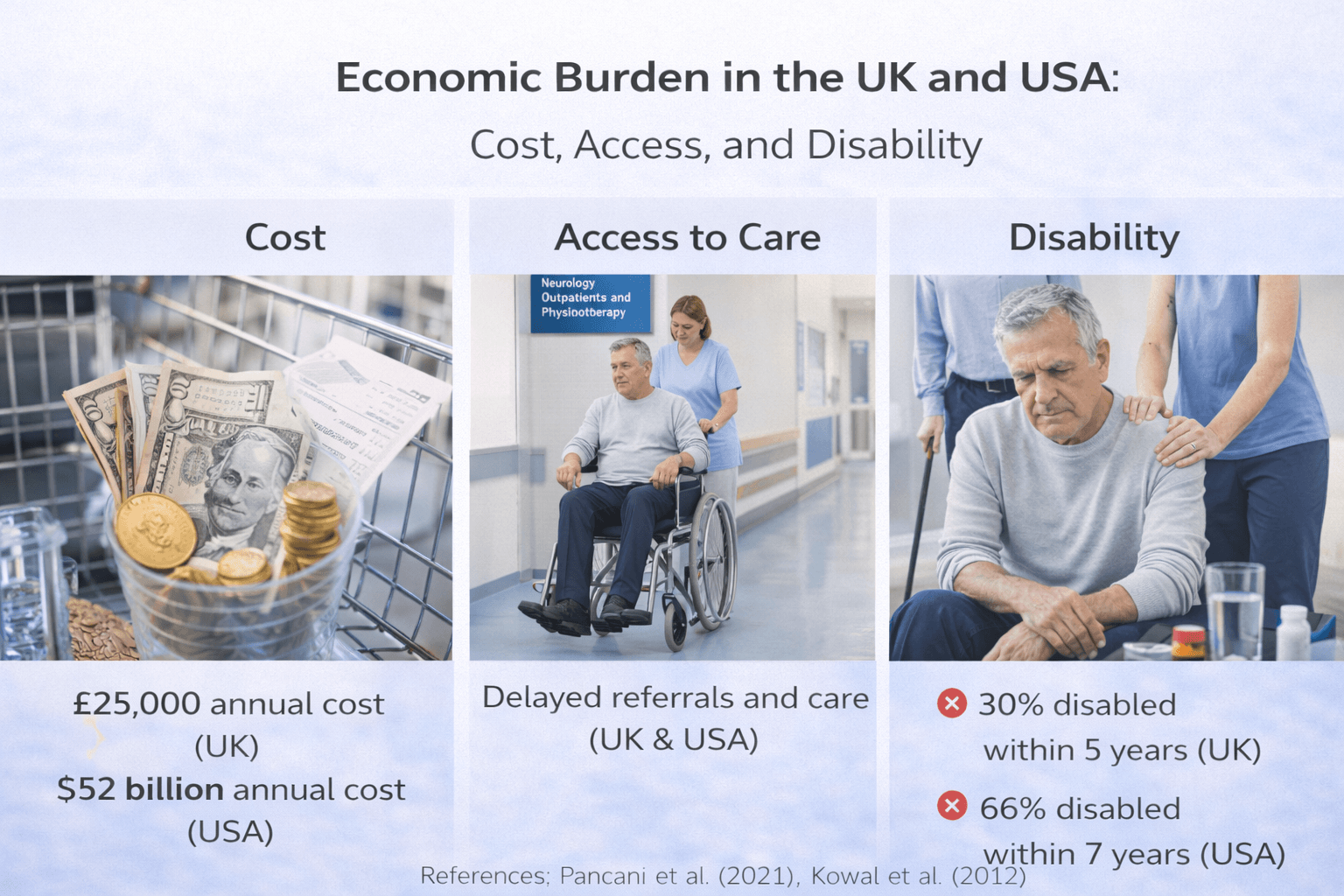 Economic burden in the uk and usa cost access and disability