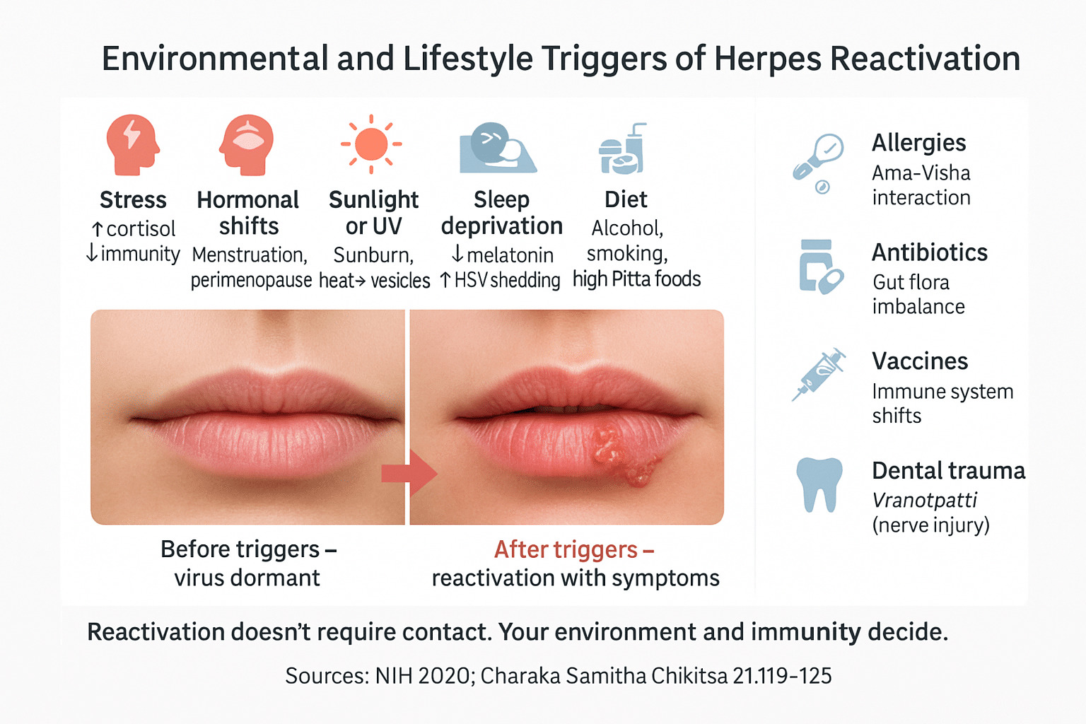 How Herpes Spreads 4 Environmental and lifestyle triggers