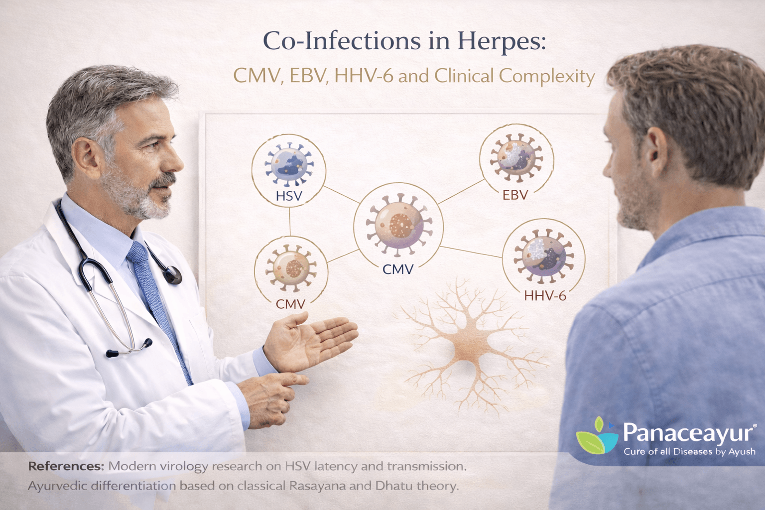 Ayurvedic Cure For Herpes- Root Cause Viral Elimination Explained 8 Herpes cmv ebv hhv 6 hidden co infections