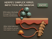 Herpes Simples virus infection mechanism