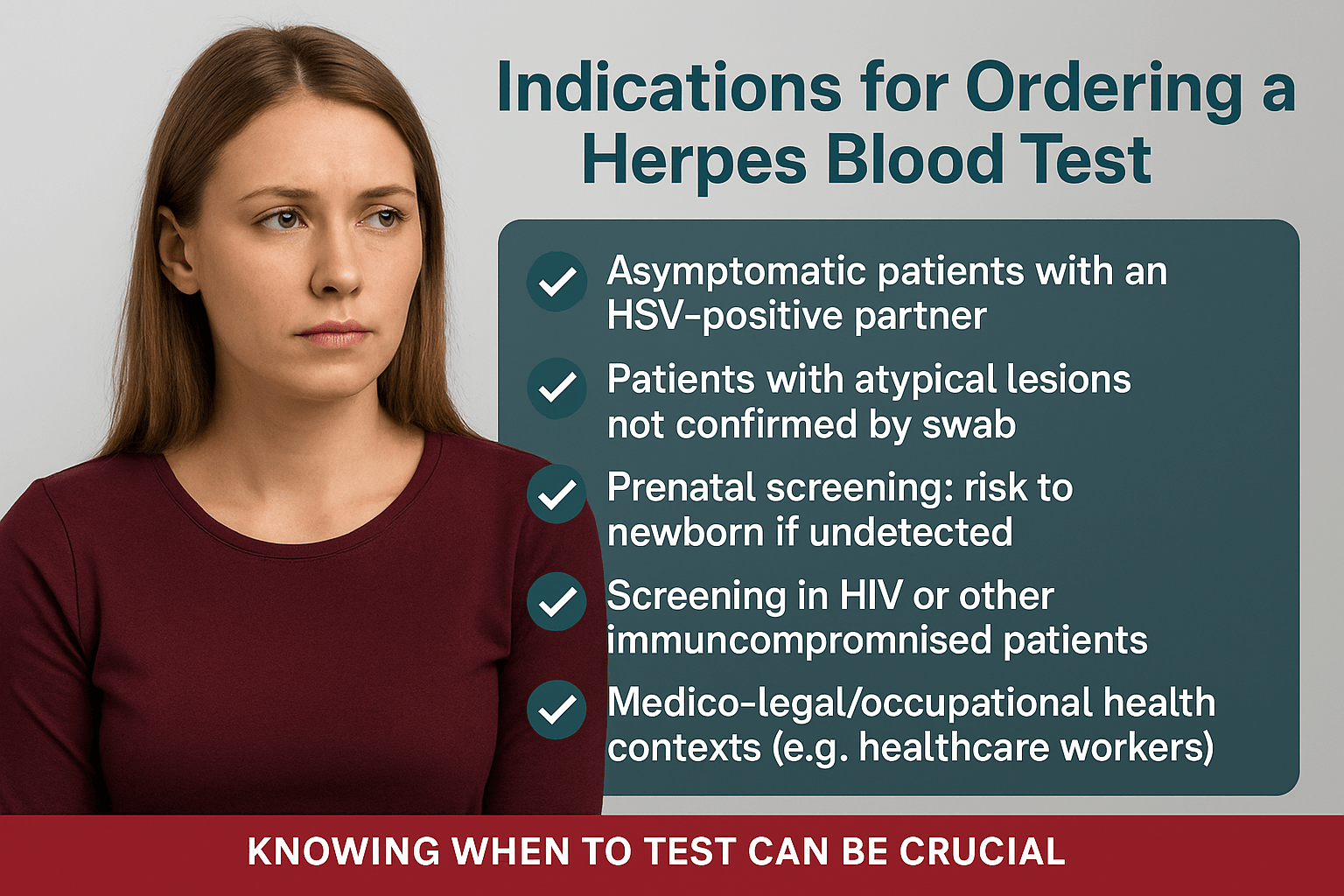 Indications for Ordering a Blood Test