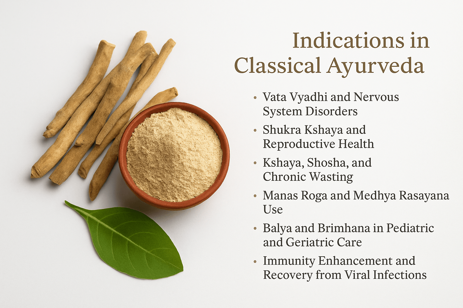 Ashwagandha: Science-Backed Benefits, Uses, And Ayurvedic Insights 4 Indications in classical ayurveda