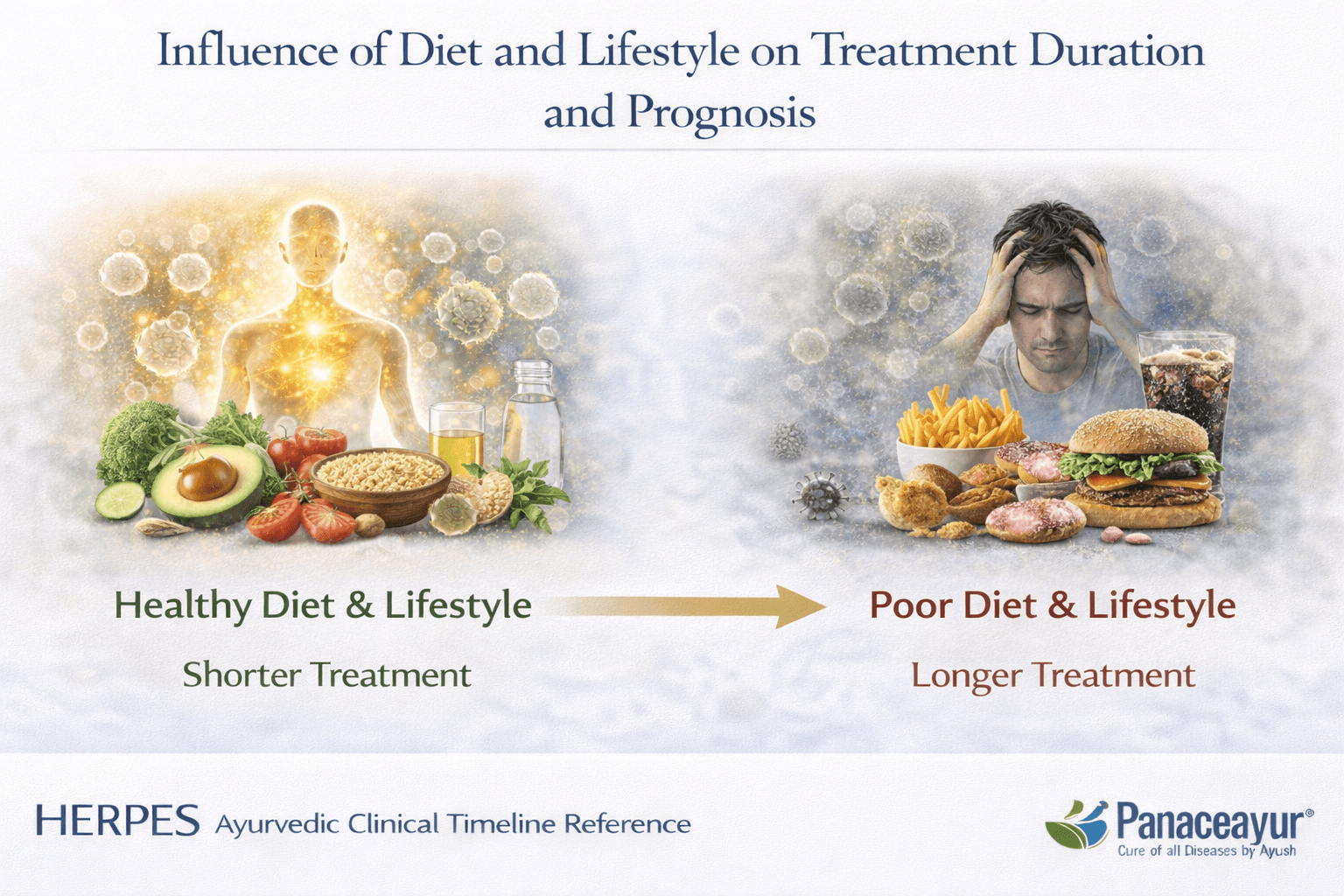 Influence of diet and lifestyle on treatment duration and prognosis