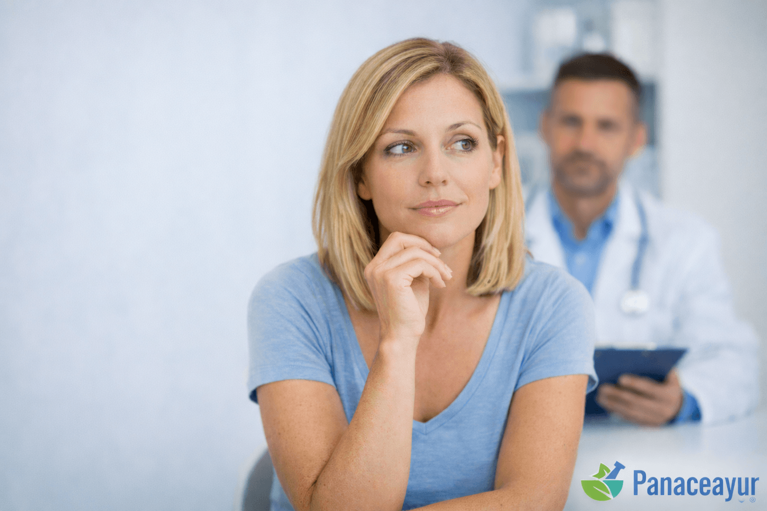 How long does herpes treatment take clinical consultation image with patient and doctor
