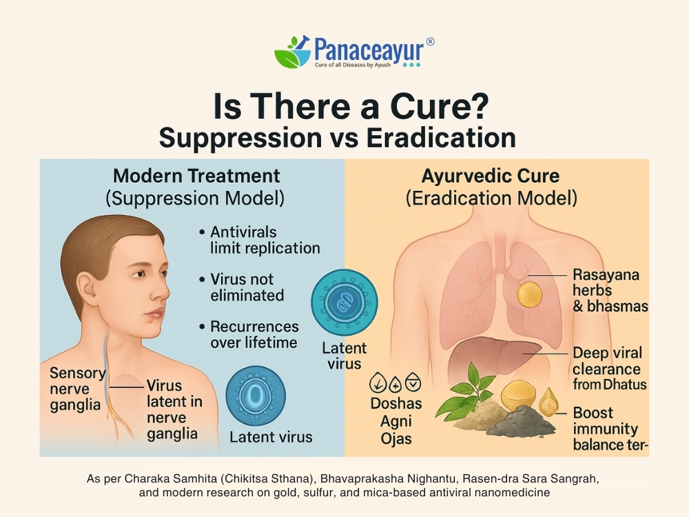 Is there a cure ayurvedic perspective on viral eradication