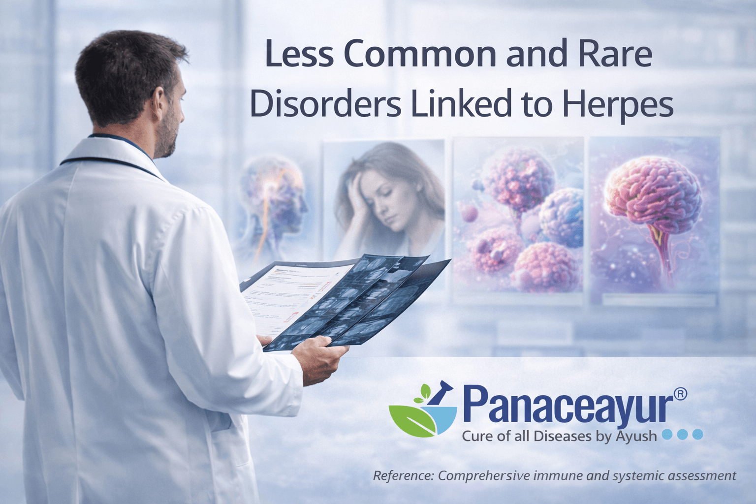 Clinical evaluation of rare and often missed disorders linked to herpes including neurological dysfunction, chronic fatigue, and immune imbalance