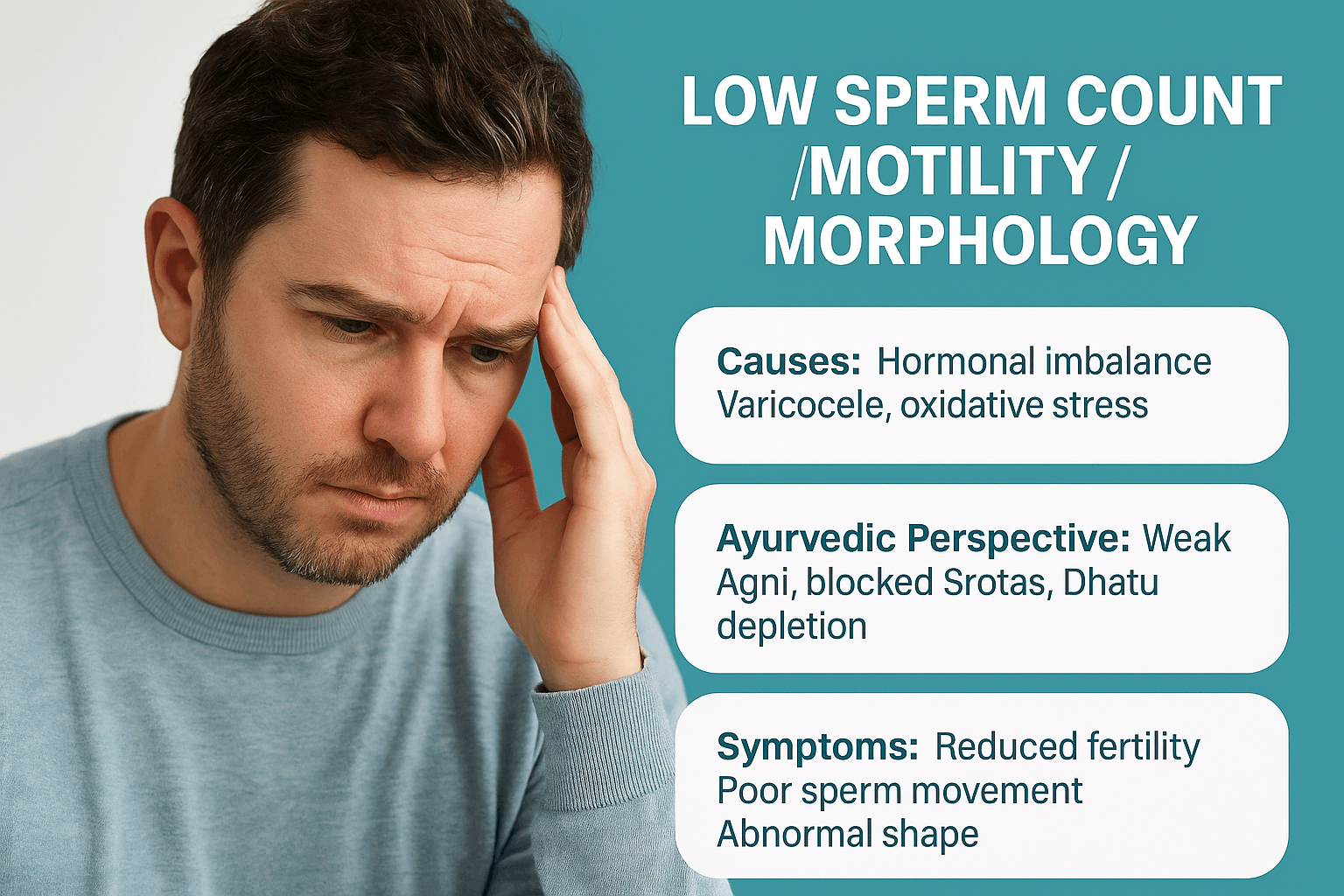 Low sperm count motility and morphology