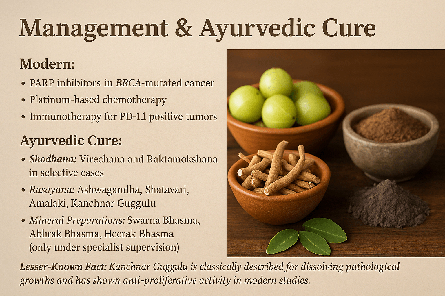 Management And ayurvedic cure
