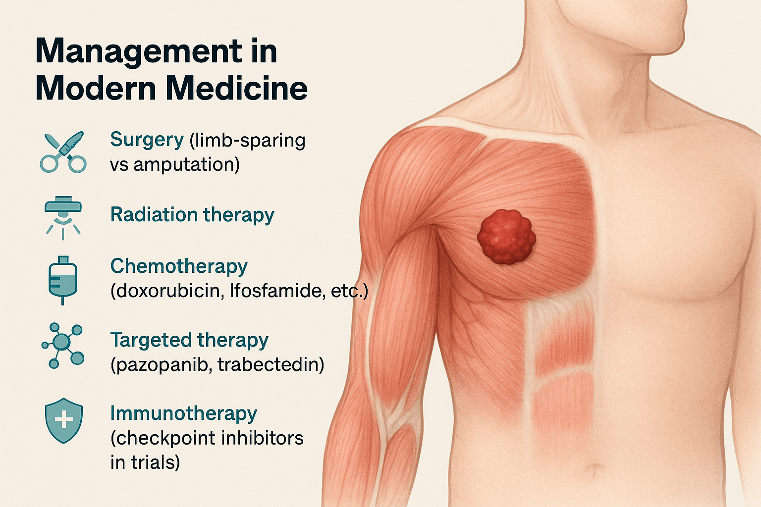 Soft-Tissue Sarcoma: Symptoms, Diagnosis, Treatment, And Ayurvedic Cure 7 Management in moden medicine
