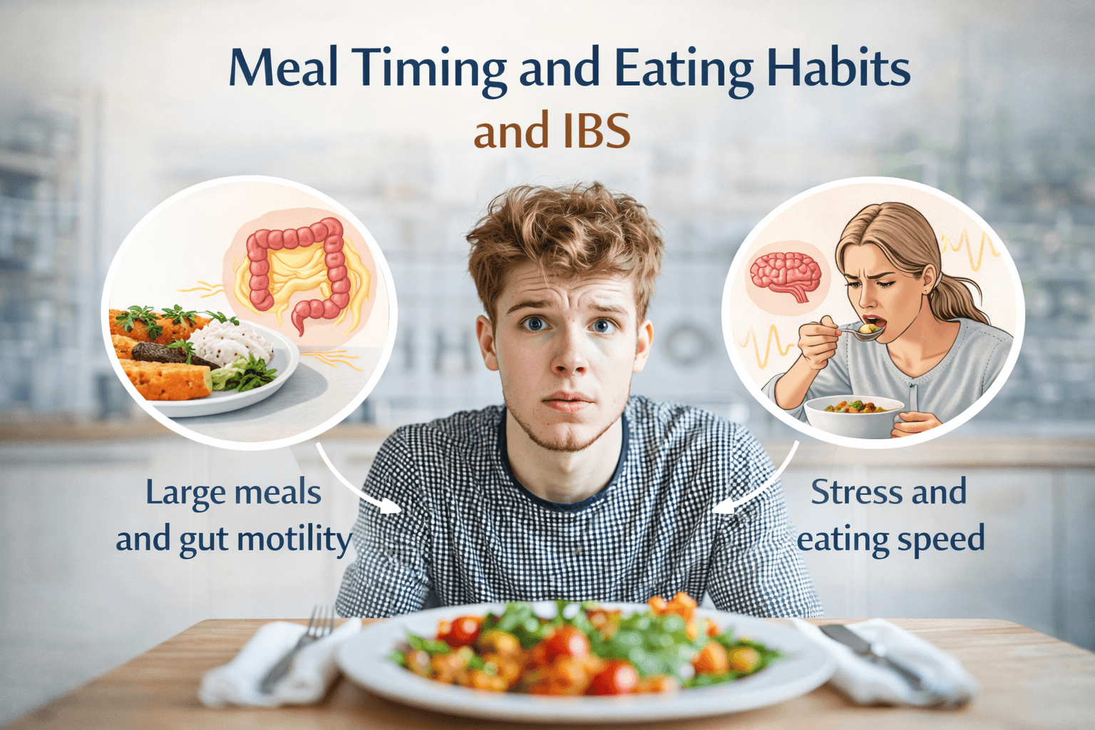 Meal timing and eating habits that influence ibs