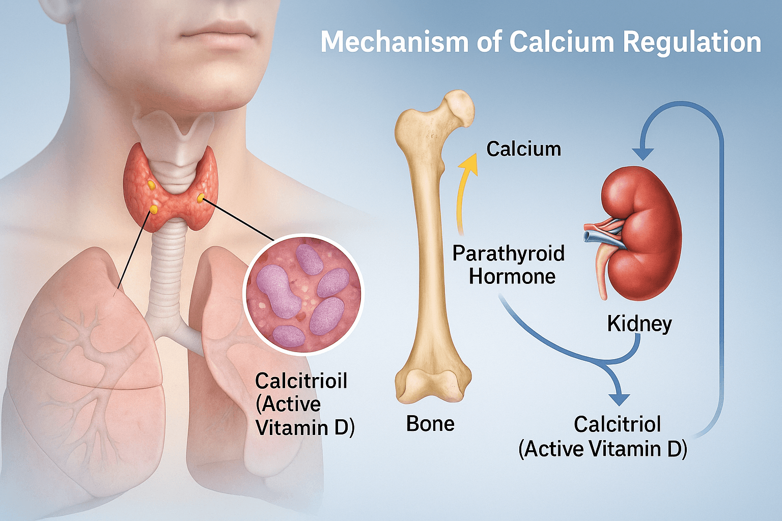 Parathyroid Disorders- Symptoms, Diagnosis, And Ayurvedic Cure 2 Mechanism of calacium regulation