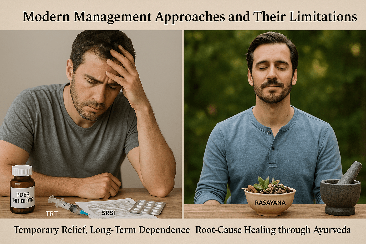 Male Sexual Dysfunction: Modern Diagnosis &Amp; Holistic Cure 6 Modern management approaches and their limitations