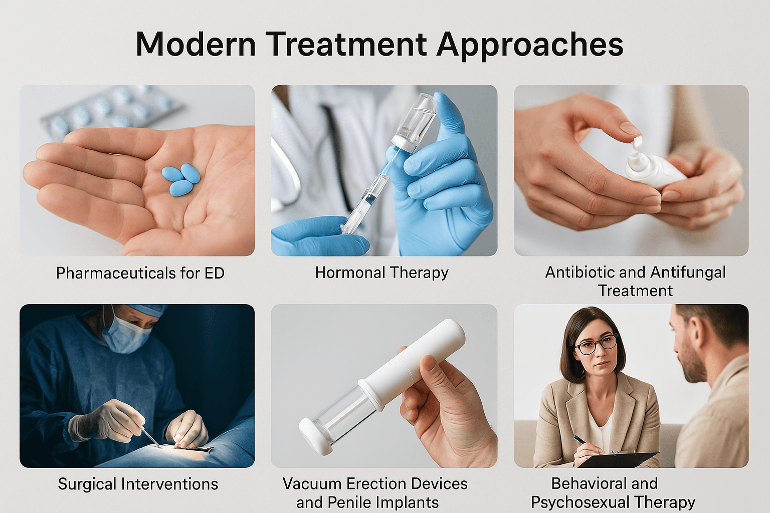 Penile Disorders- Symptoms, Causes, Diagnosis &Amp; Ayurvedic Cure 8 Modern treatment approaches