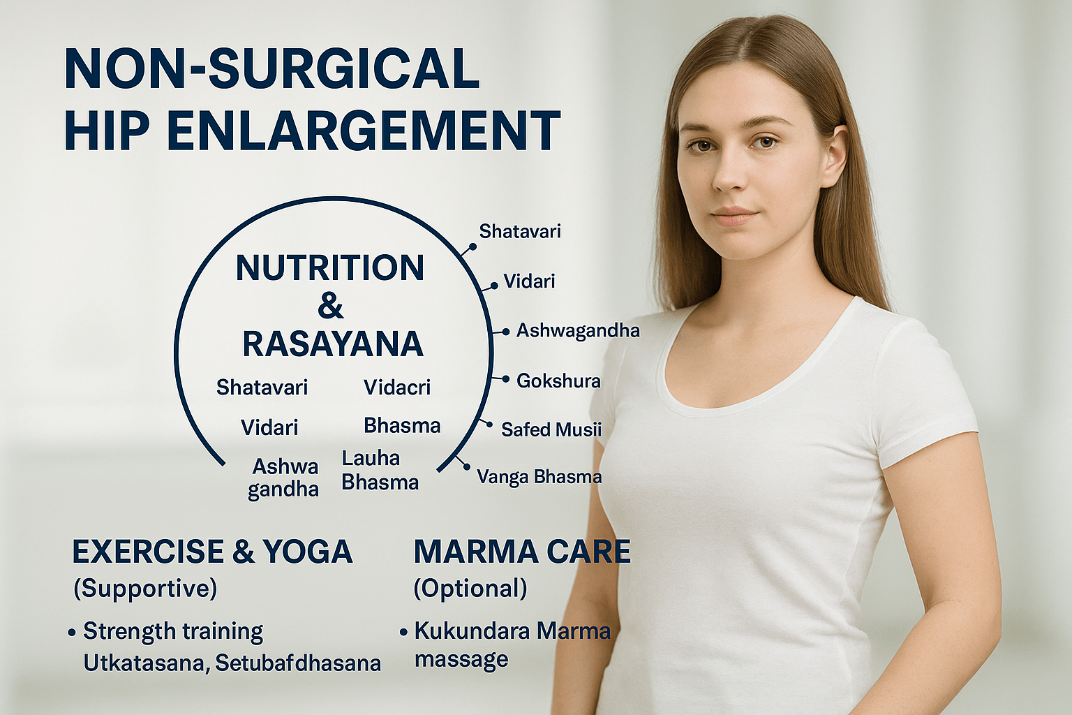 Non surgical hip enlargement