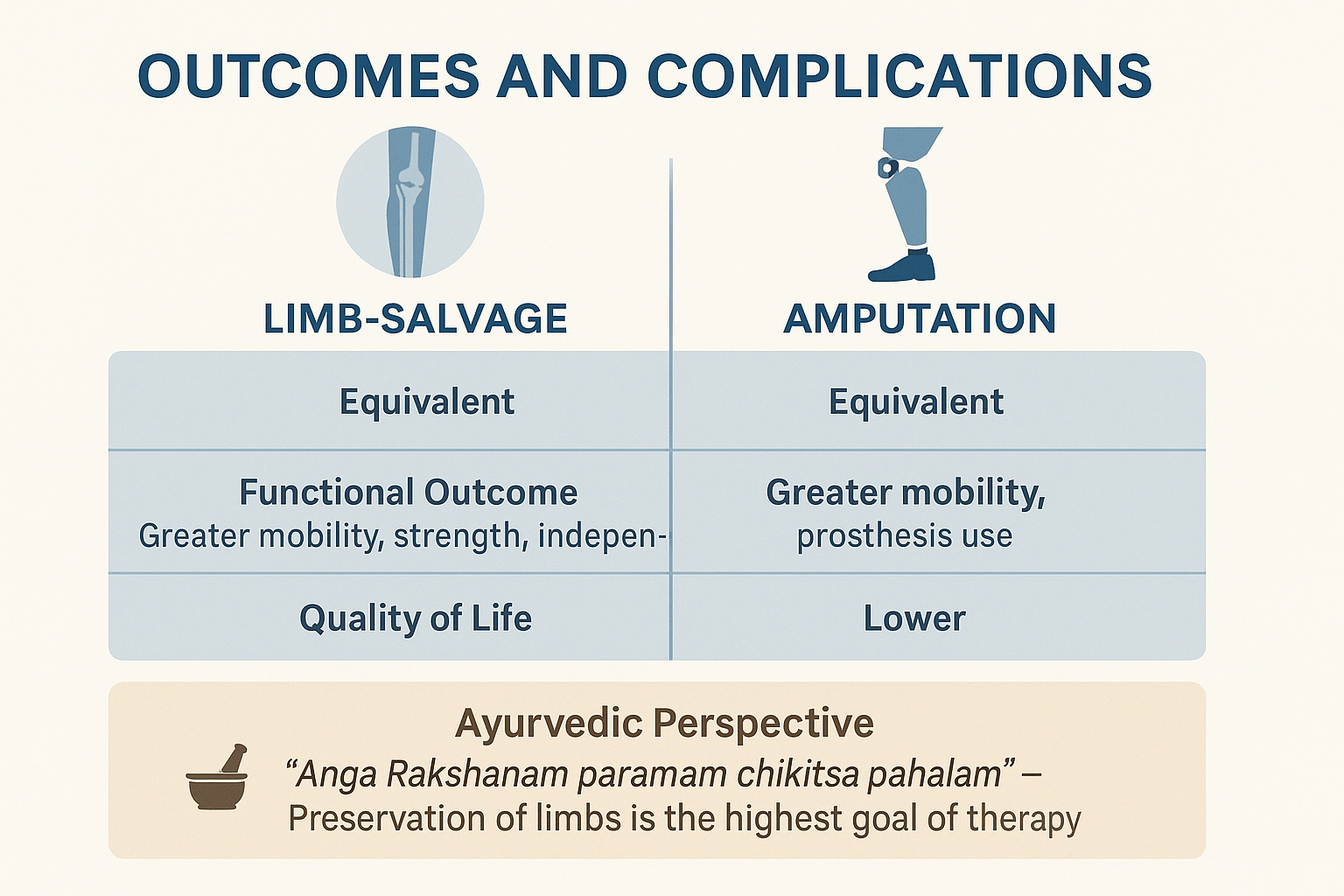 Outcomes and complications