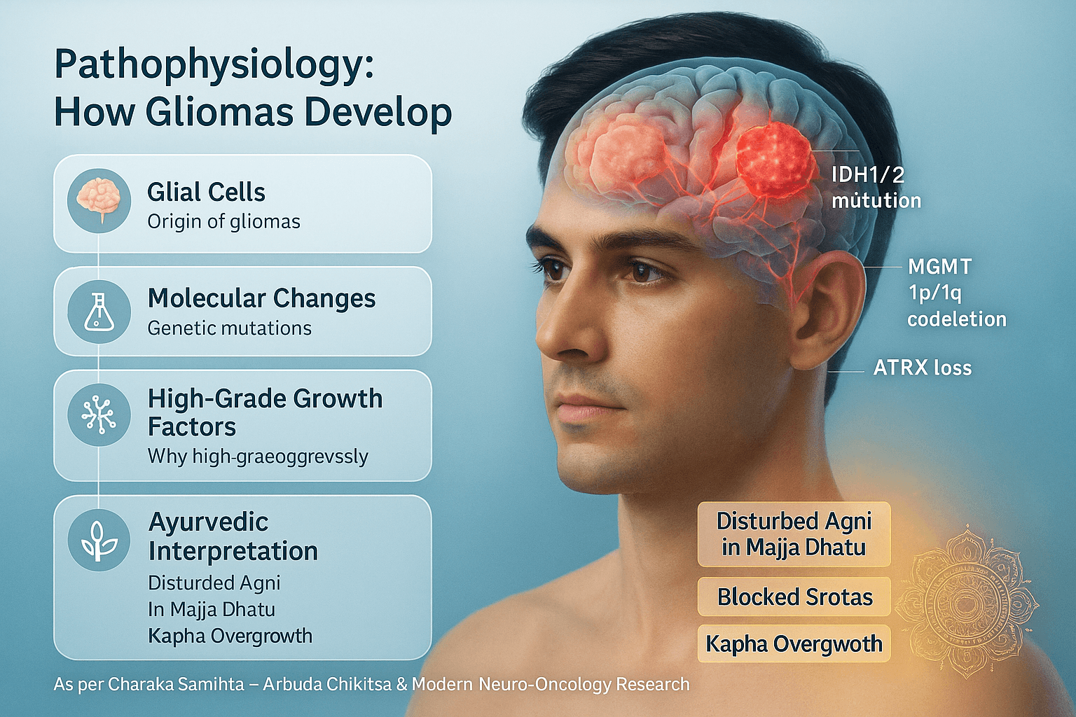 Gliomas - Symptoms, Diagnosis, And Ayurvedic Cure For Brain Tumors 1 Pathophysiology how gliomas develop