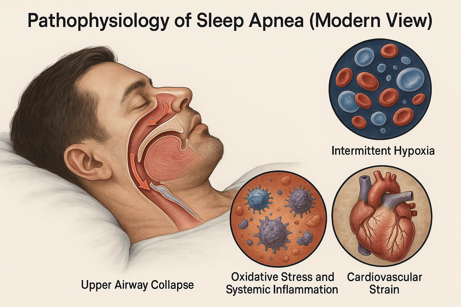 Pathophysiology of sleep apnea modern view