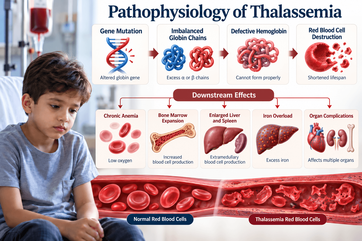 Pathophysiology of thalassemia 1