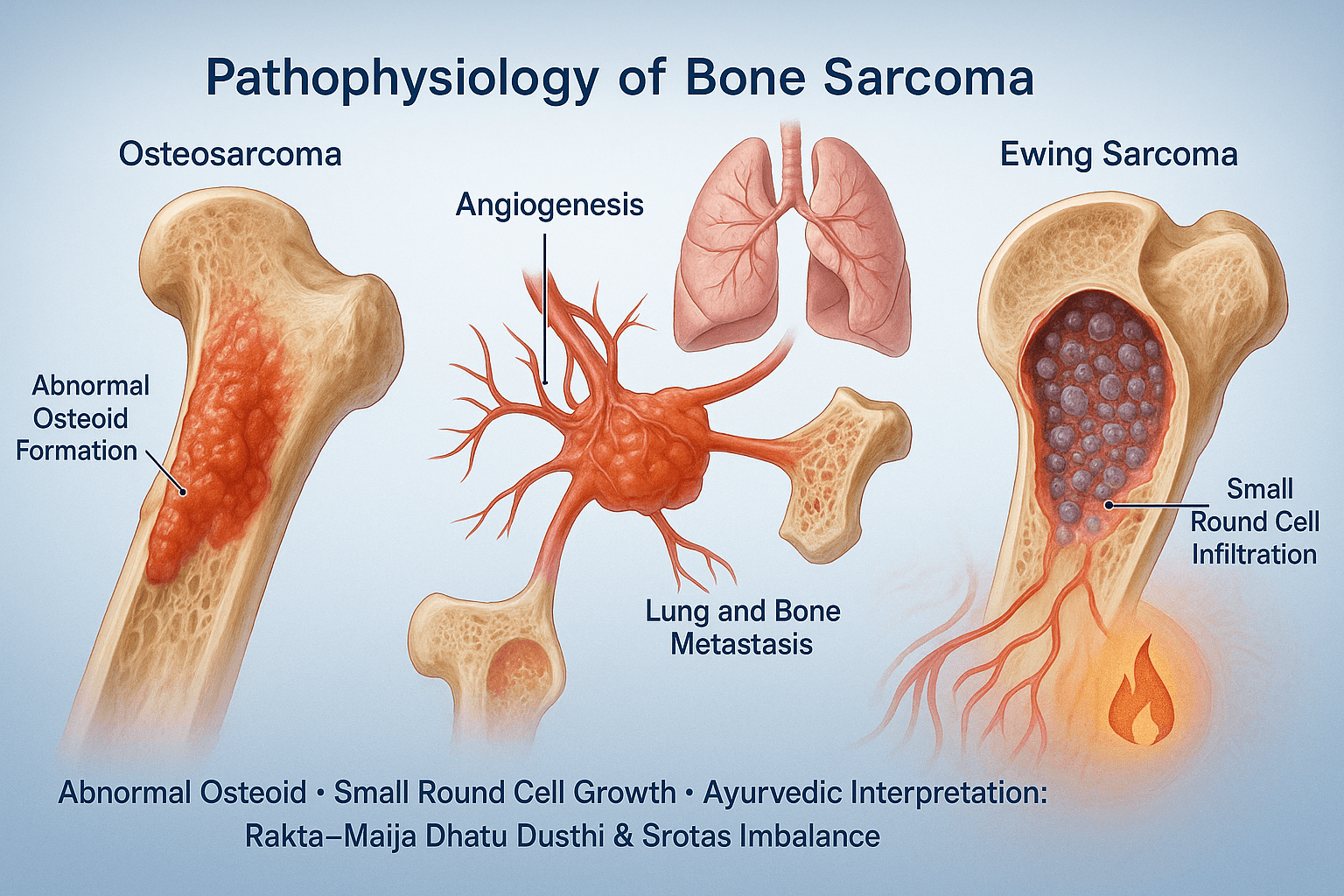 Bone Sarcoma- Osteosarcoma, Ewing Sarcoma, And Ayurvedic Cure 4 Pathophysiology