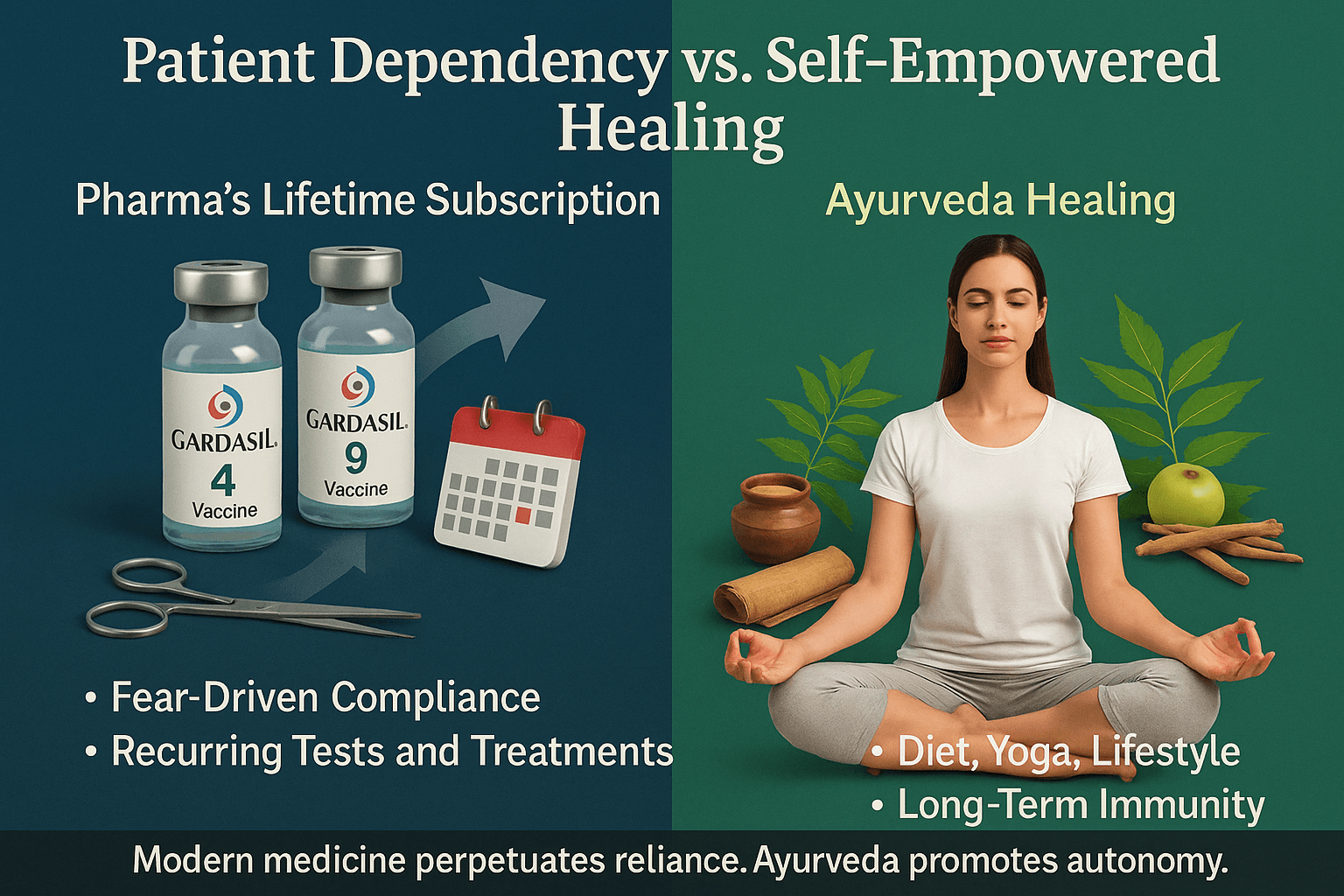 Patient dependency vs. Self empowered healing
