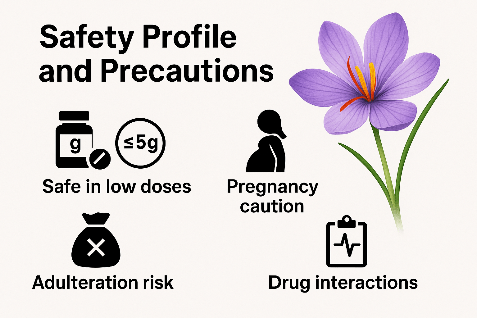 Saffron Health Benefits, Uses &Amp; Side Effects 5 Safety profile and precautions