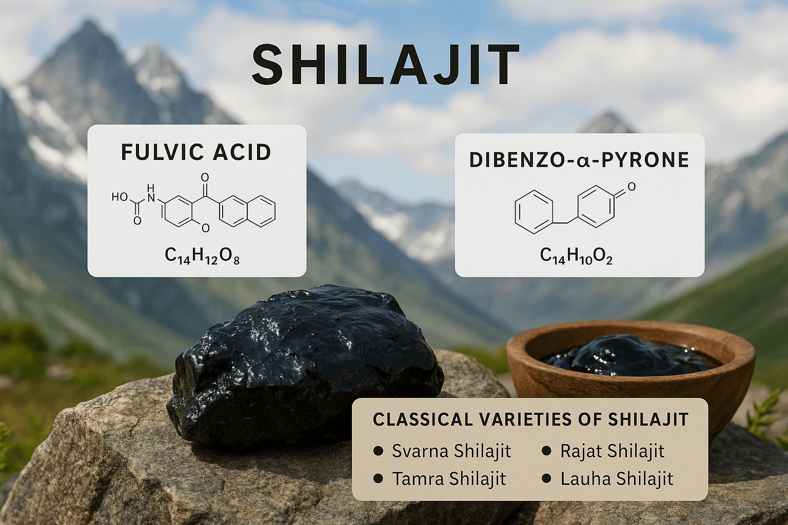 Pure Himalayan Shilajit- Benefits, Uses, &Amp; Ayurveda Guide 1 Source and composition