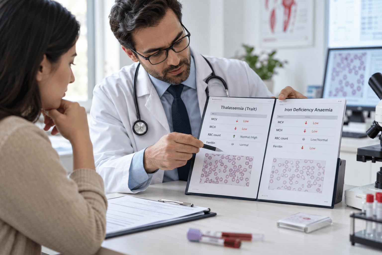 Thalassemia Blood Test Report: Cbc, Mcv, Mch, Hba2, Hplc, Ferritin, Genetic Test And Ayurveda Care 7 Thalassemia blood test report and iron deficiency difference