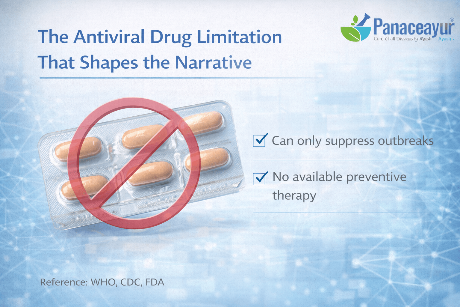 The Antiviral Drug Limitation That Shapes The Narrative How antiviral drugs manage herpes by suppressing viral activity but do not eliminate latent virus