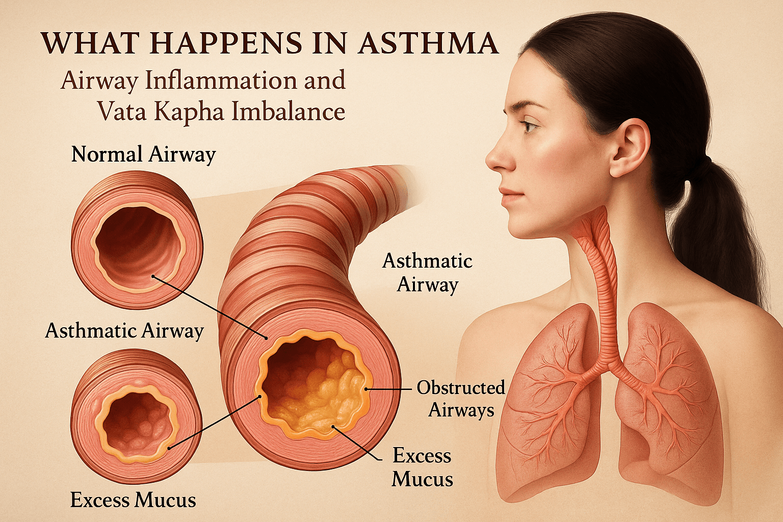 What happens in asthma